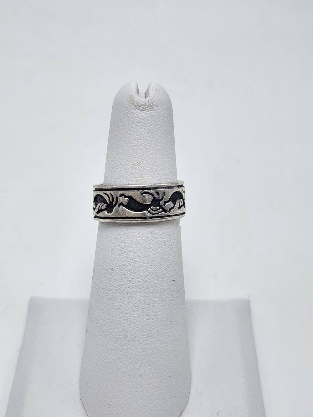 Kokopelli Band Ring Sterling Silver 5